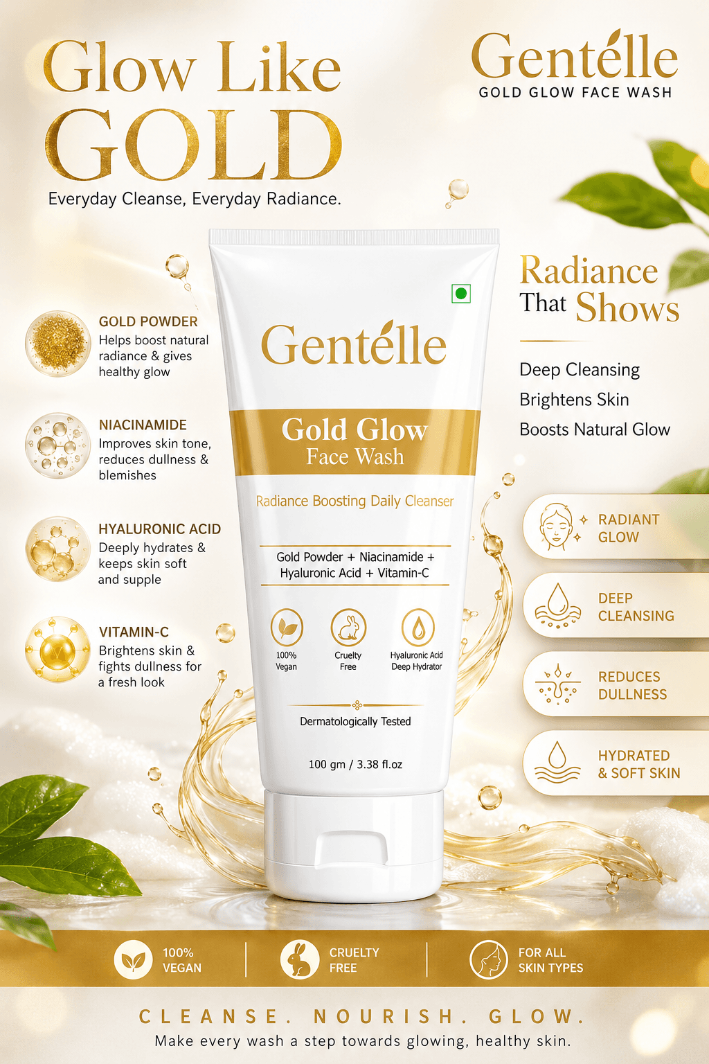 Gold Glow Face Wash — image 3